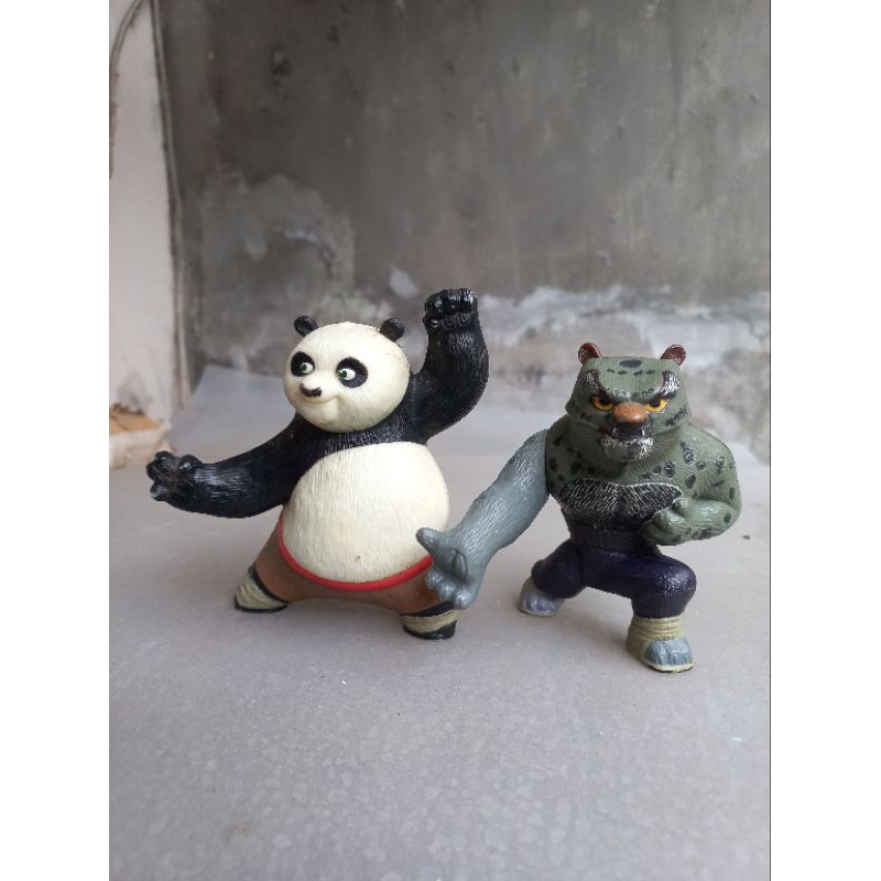 Mainan Figure set Kungfu Panda  + Tai Lung Snow Leopard Original McDonald