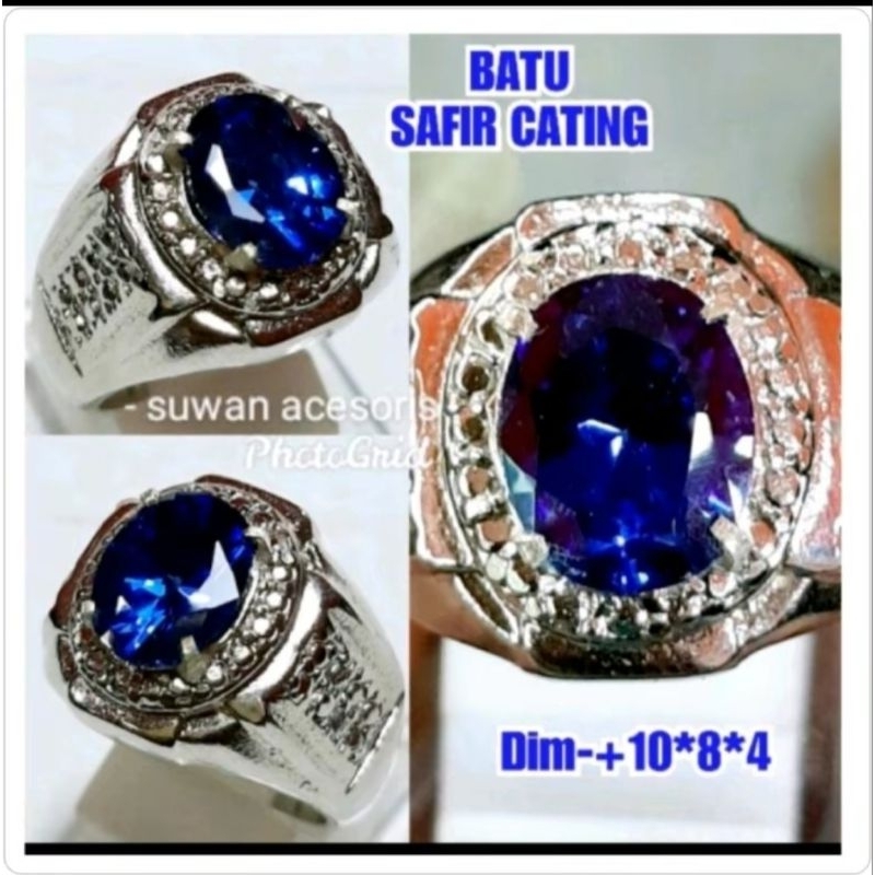 Cincin batu king safir