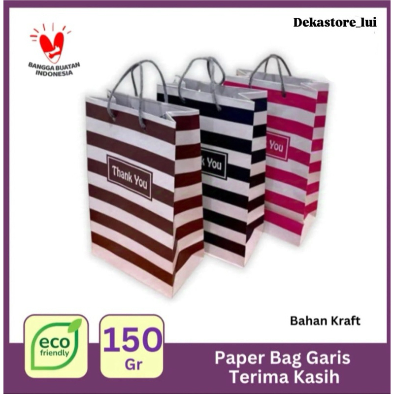 

dekastore_lui | Paper Bag Thank You Motif | Goodie Bag Souvenir Kado ultah Dsb