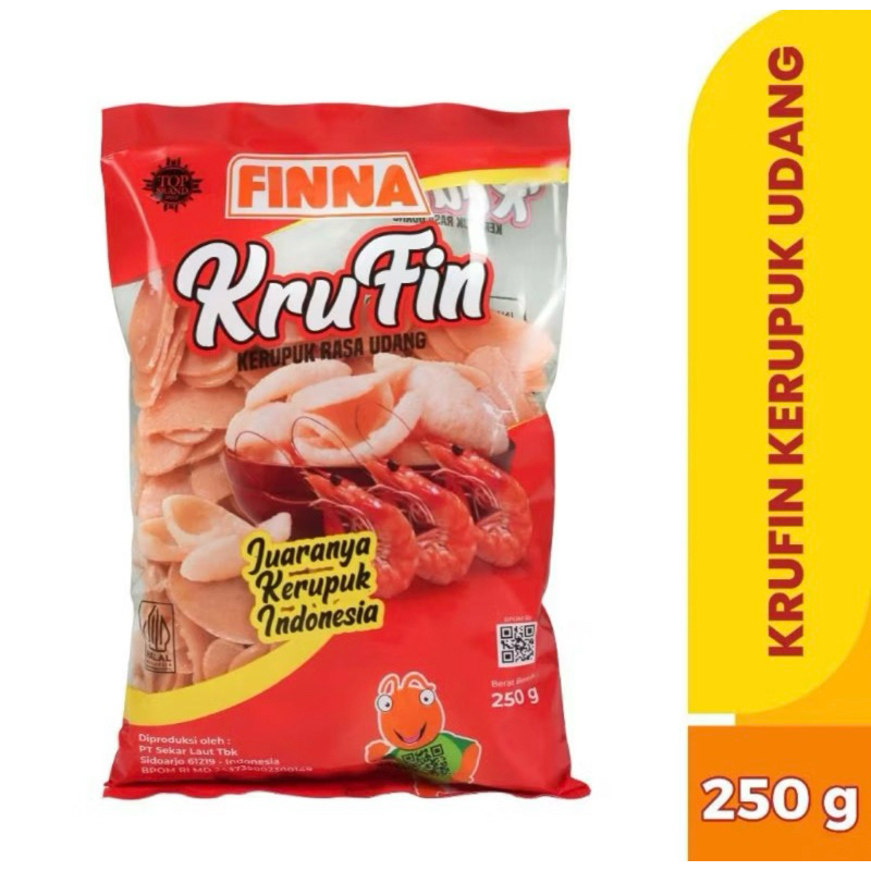 

KRUFIN FINNA 250GRAM | KRUPUK FINNA RASA UDANG | KERUPUK FINNA 250 GRAM MURAH