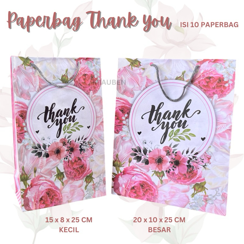 

Isi 10 paperbag souvenir paperbag thank you