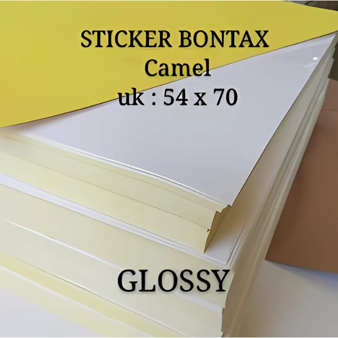 

STICKER GLOSSY / STIKER MIRROR / STICKER GLOSSY PLANO CAMEL 54 CM X 70 CM