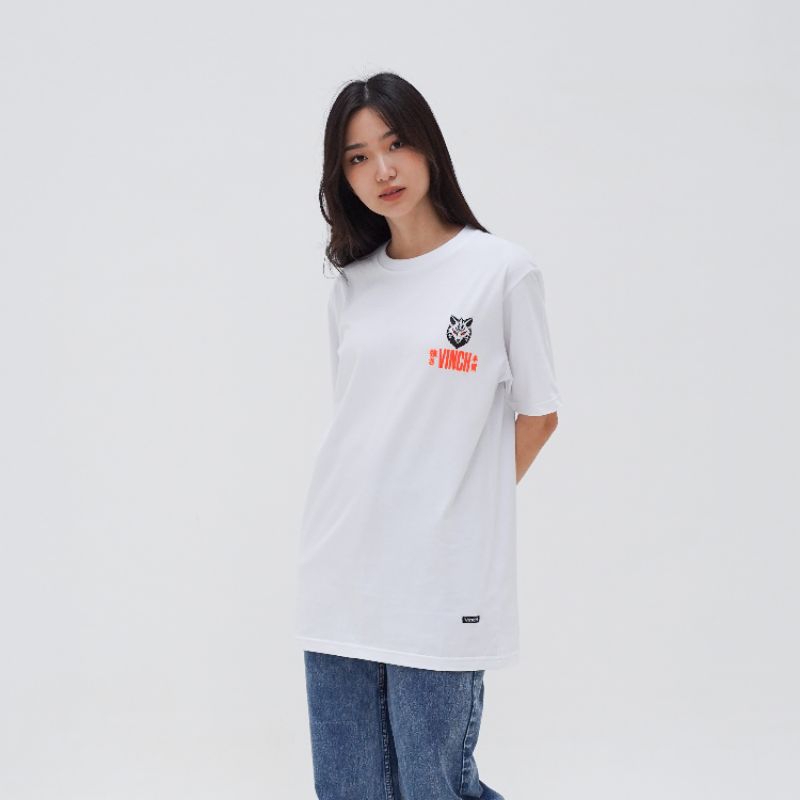 kaos distro original Fox japanese pria wanita bahan cotton 30a yang warna hitam, 24s yg warna putih