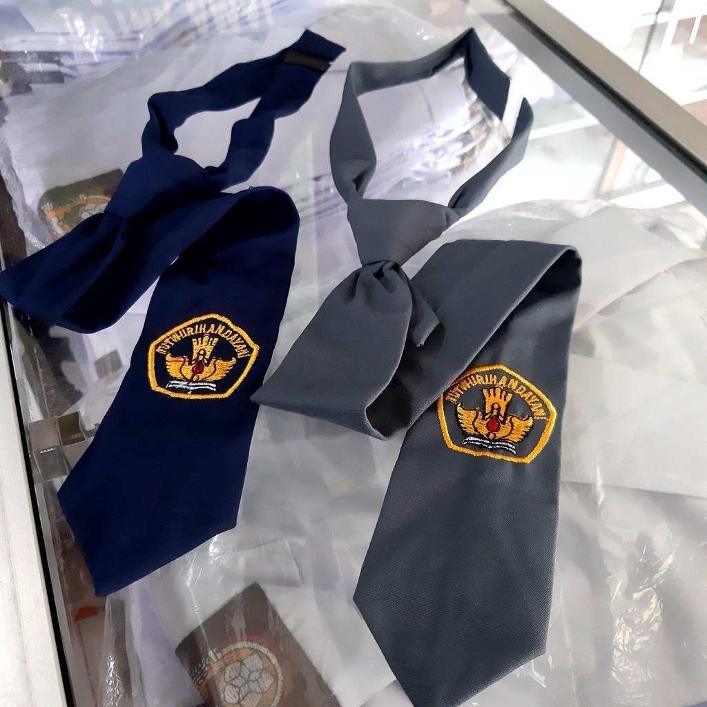 Dasi SMP & SMA Bordir bahan Famatex // Seragam Sekolah - Dasi SMP - Dasi SMA