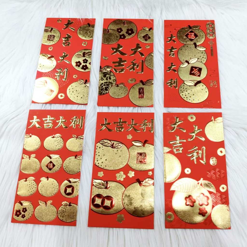 

Angpao Imlek Netral 4150 Motif Jeruk Isi 6 Pcs Motif Sama Bahan Kertas Dove Emboss Emas Mewah