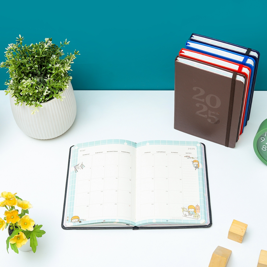 

Promo bukuqu Planner Leather 2025 #Never Give up - Agenda - Notebook - Weekly Kulit