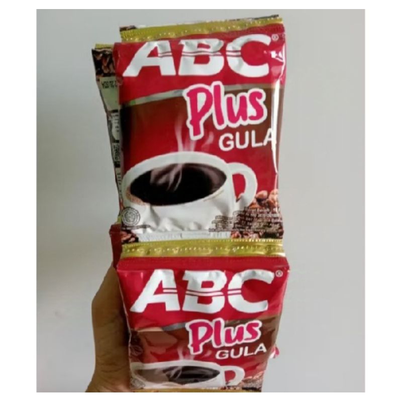 

kopi abc plus gula 1 renceng isi 10pcs kemasan 20gram