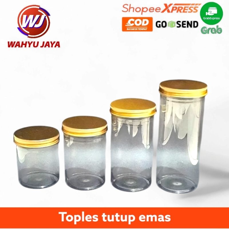 

Toples tabung tutup emas