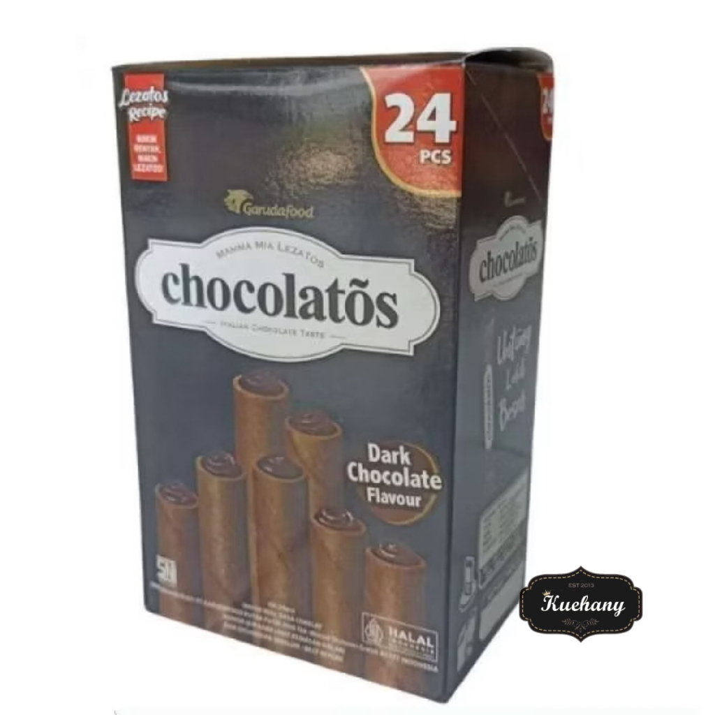 

CHOCOLATOS WAFER ROLL COKLAT 24 PCS