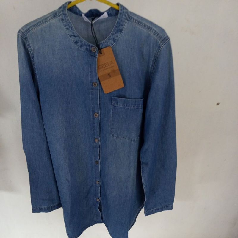 GEELA Denim Kemeja Wanita Original