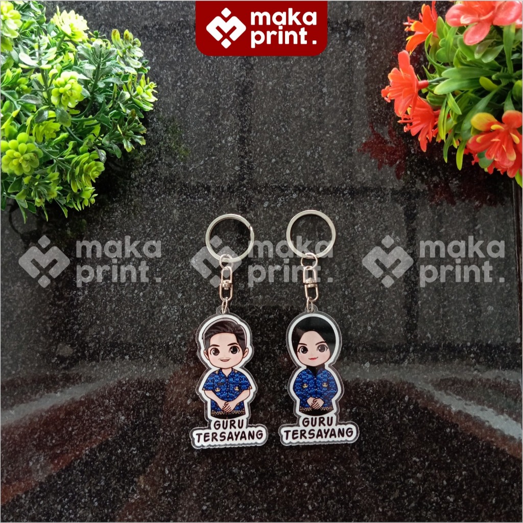 [2MM] Gantungan Kunci Akrilik - Gnatungan Kunci Akrilik CUSTOM- Keychain Custom - Gantungan Kunci Lo