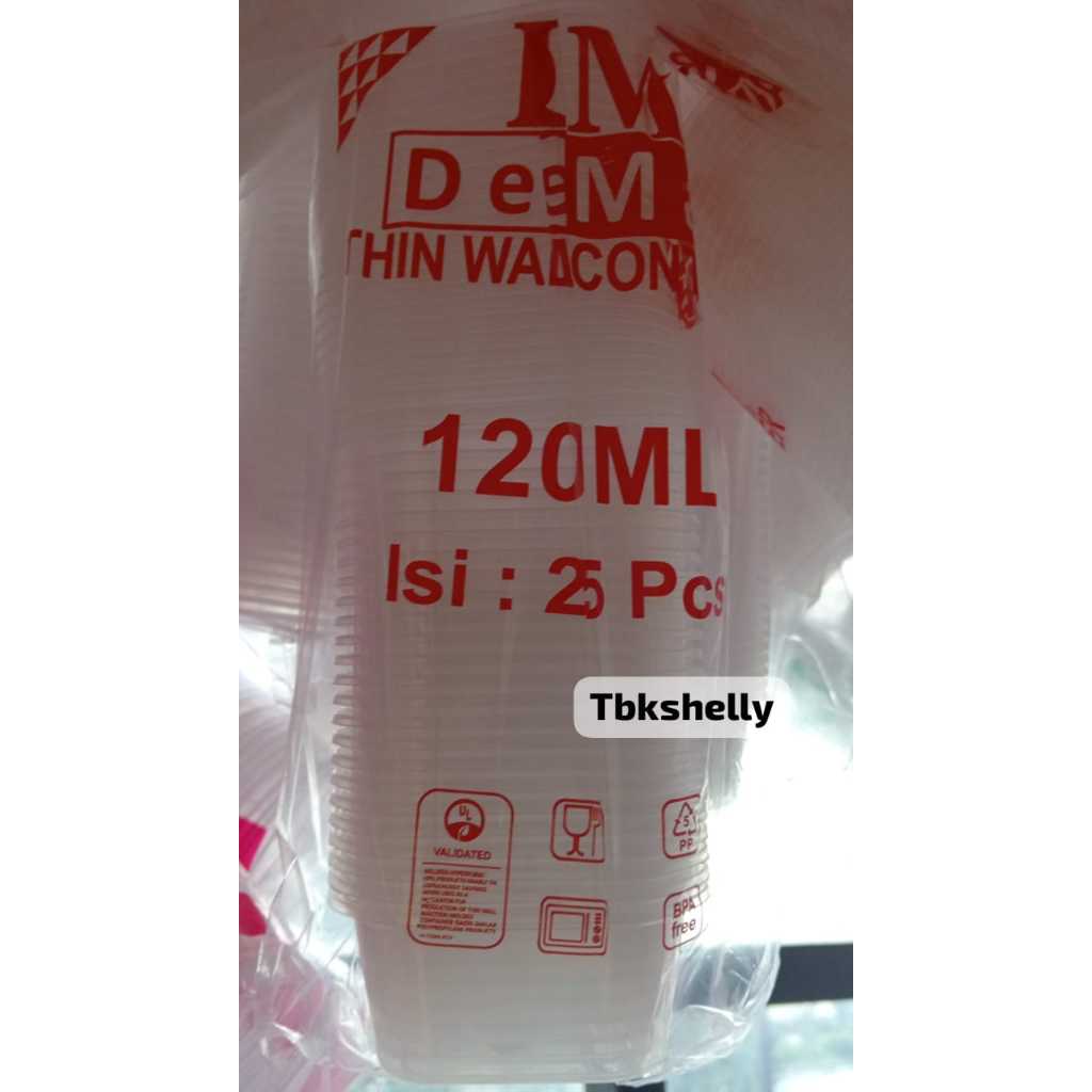 

DM Square 120ml isi 25pcs