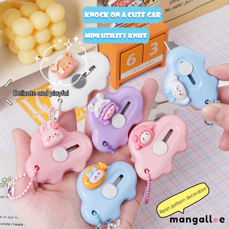 

✨COD Mini Portable Cutter/ Cutter Mini /Cutter Kucing/ Cutter Mini Cloud / Pisau Split Pemotong Kertas Pisau Pemotong Kertas Wallpaper Cutter Kerajinan -MG
