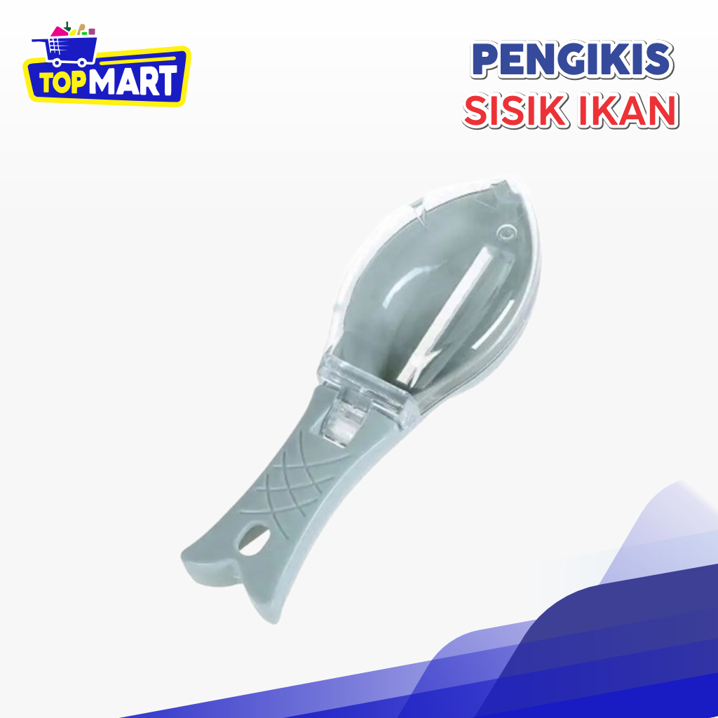 TOPMART - Alat Pengupas Sisik Ikan - Pembersih Ikan Higienis, Anti Licin, Cepat & Praktis