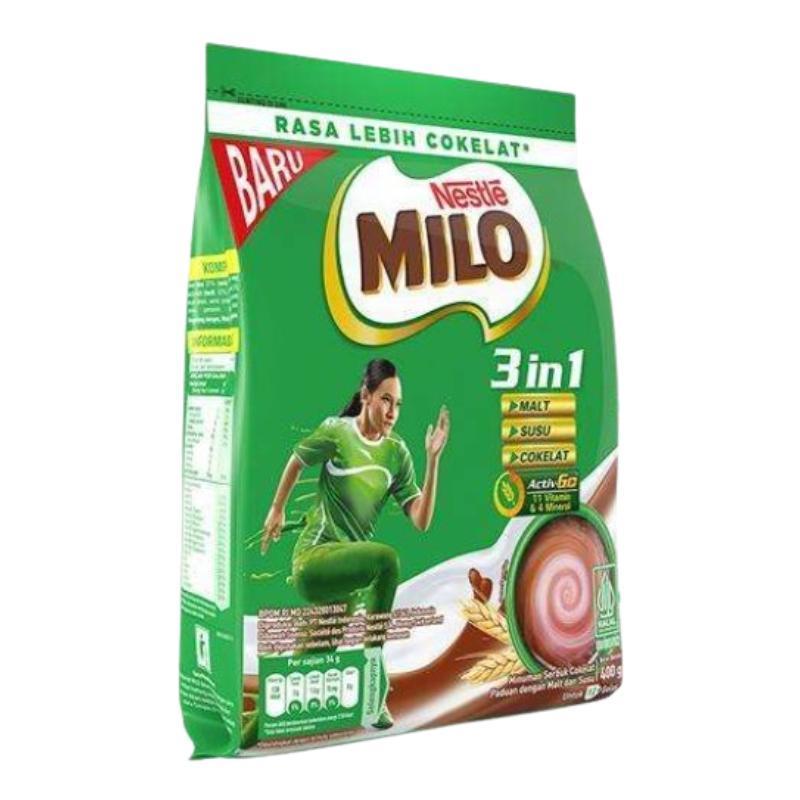 

Milo Activ-Go 3in1 Minuman Serbuk Cokelat 400 g