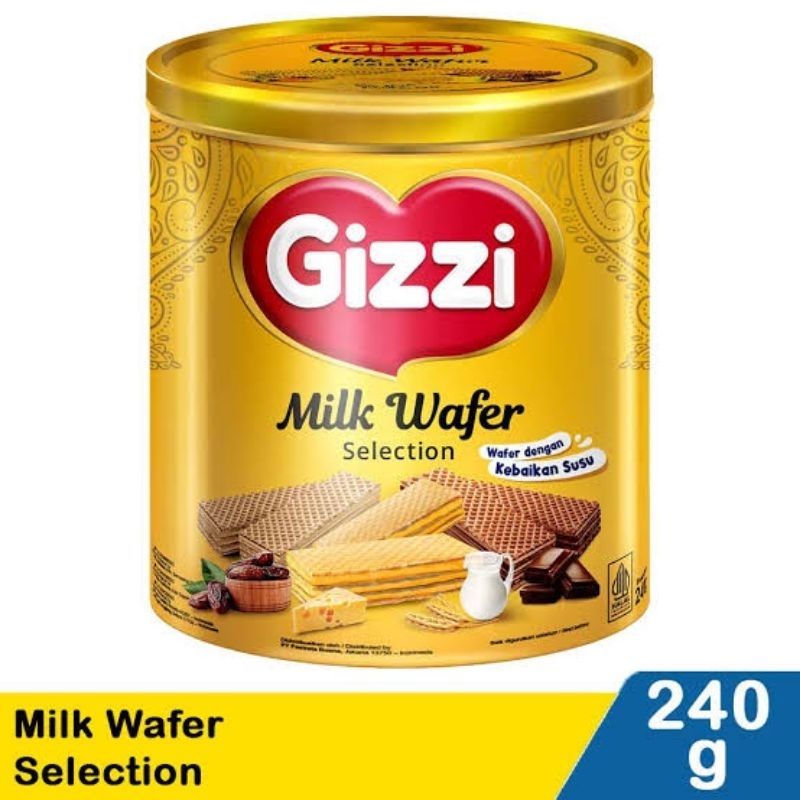 

Gizzi Milk Wafer Selection - Wafer Susu Kaleng 240gr