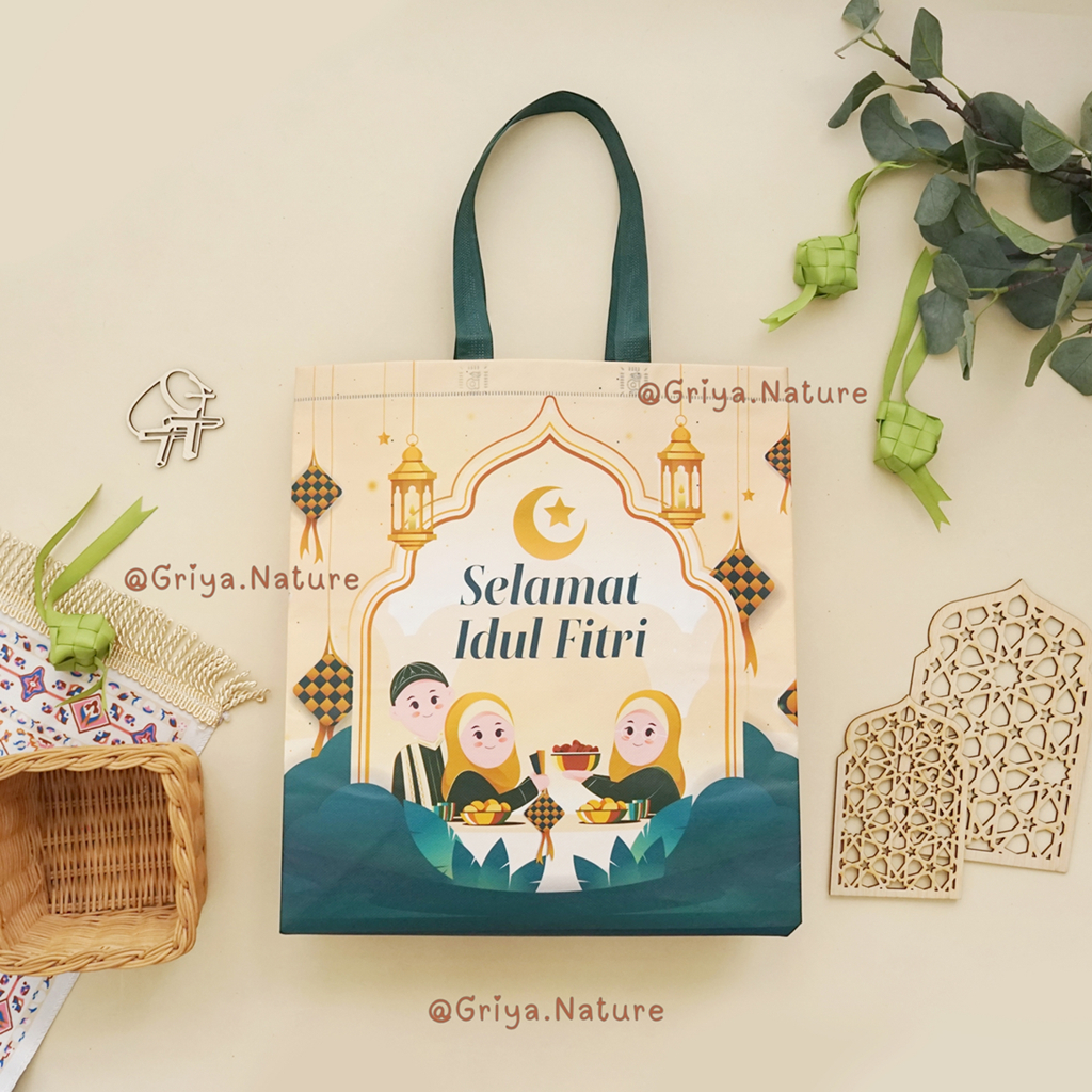 

[COD] GRIYA NATURE | Tas Lebaran Idul Fitri Laminasi JUMBO 38x35x15cm BESAR Muat Beras Sembako Tas Parcel Bingkisan Parsel Hajatan Murah Tas Hampers Souvenir Sovenir Box Tote Goody Goodie Bag Spunbond Plastik Hari Raya Goodiebag Totebag Lusinan Satuan