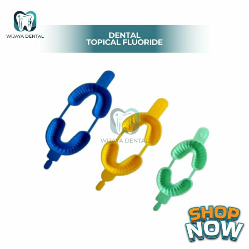 DENTAL TRAY TOPICAL TOPIKAL FLUORIDE TAF FLUOR DISPOSABLE FOAM / DENTAL TRAY SENDOK CETAK TOPIKAL FL