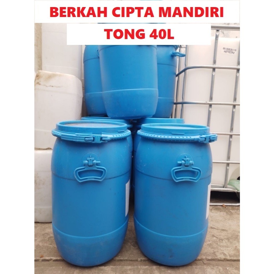 Tong Drum 40liter Bekas Makanan Tong Drum 40kg Bekas Gula Tong Food Grade berkualitas