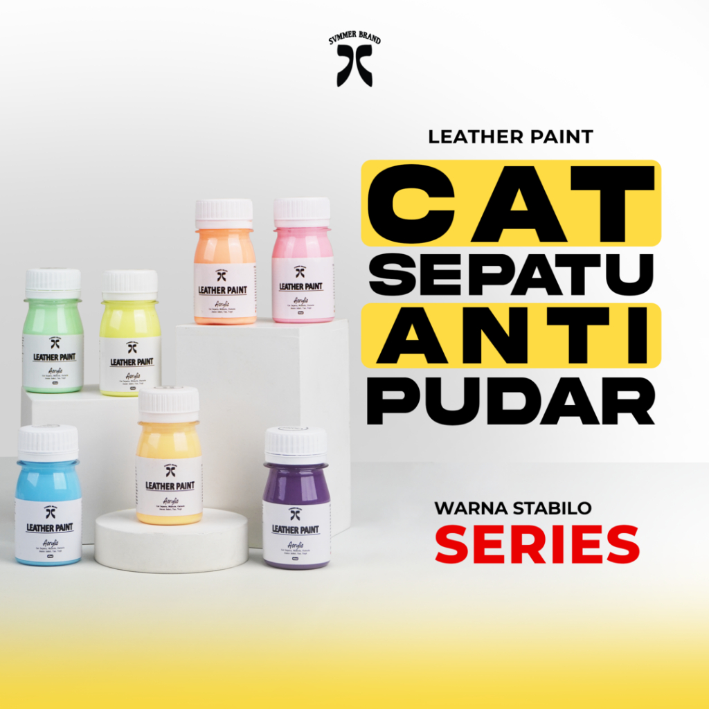 SVMMER SHOES CARE Summer Paint - Cat Sepatu Pastel Series Stabilo Leather Painting Kanvas Kulit Mesh