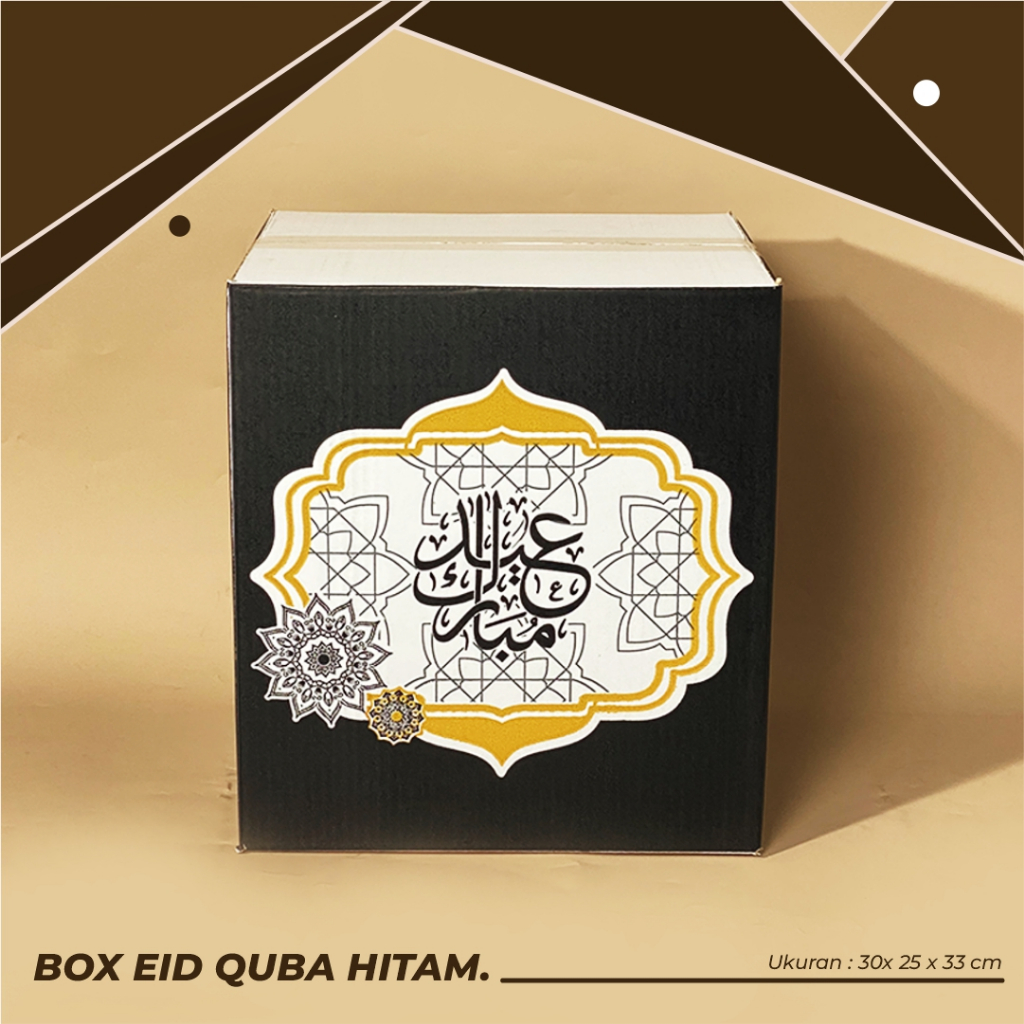 

BOX PARCEL QUBA HITAM 30 x 25 x 33 cm -Box Parcel Quba Hitam/Box Parcel Sembako/Box Parsel Lebaran
