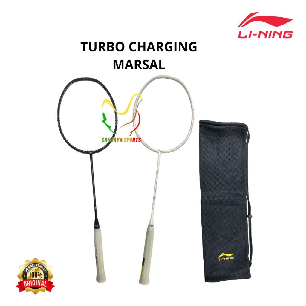 RAKET LINING BADMINTON BULUTANGKIS LINING TURBO CHARGING MARSHAL ORIGINAL