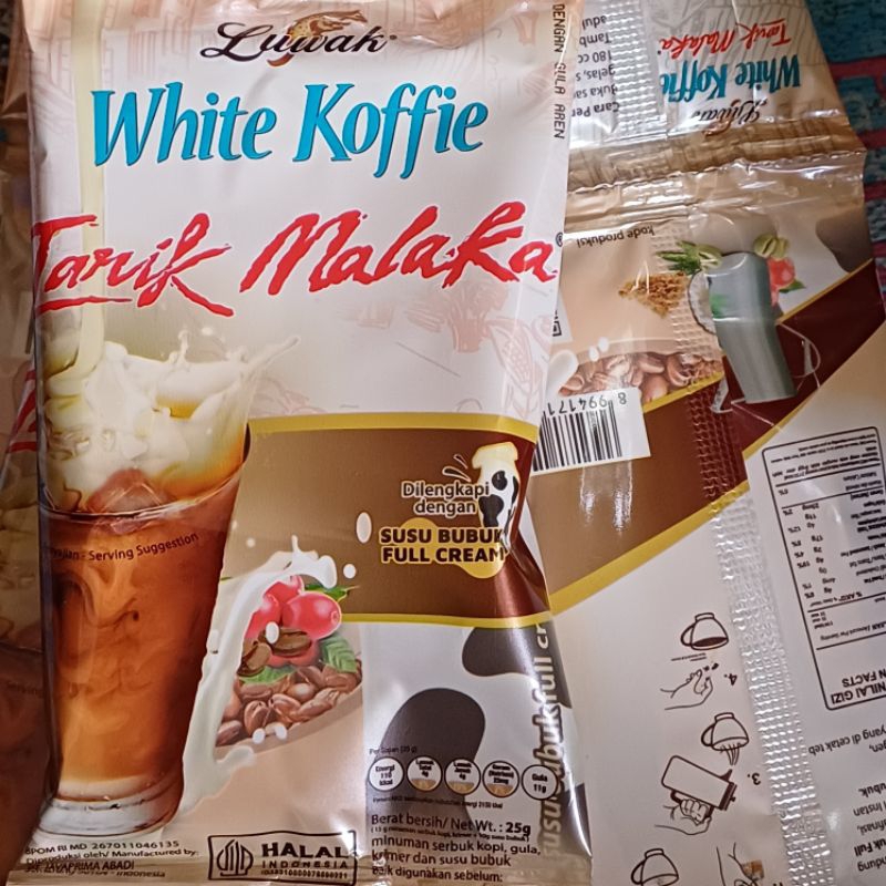 

Luwak White Koffie TARIK MALAKA 25gr renteng isi 10