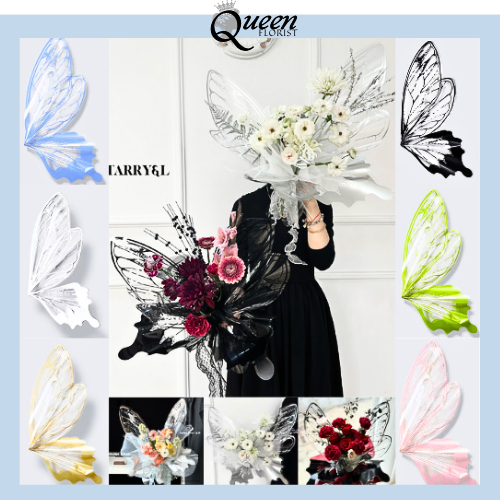 

(20 SET / 40 LEMBAR) Flower Wraping Cellophane Kupu Kupu/ Kertas Buket Celophane Kupu Kupu KB55