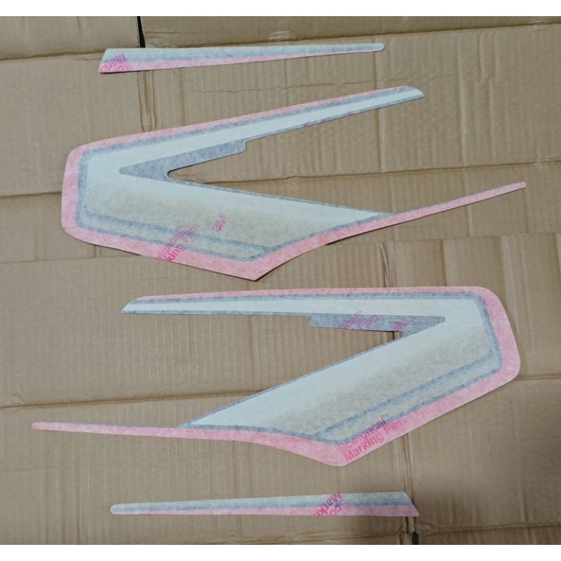 STRIPING BODI STIKER BODY MERAH RXKING KOBRA 1992 1993 RX KING COBRA ORI 3M NOS