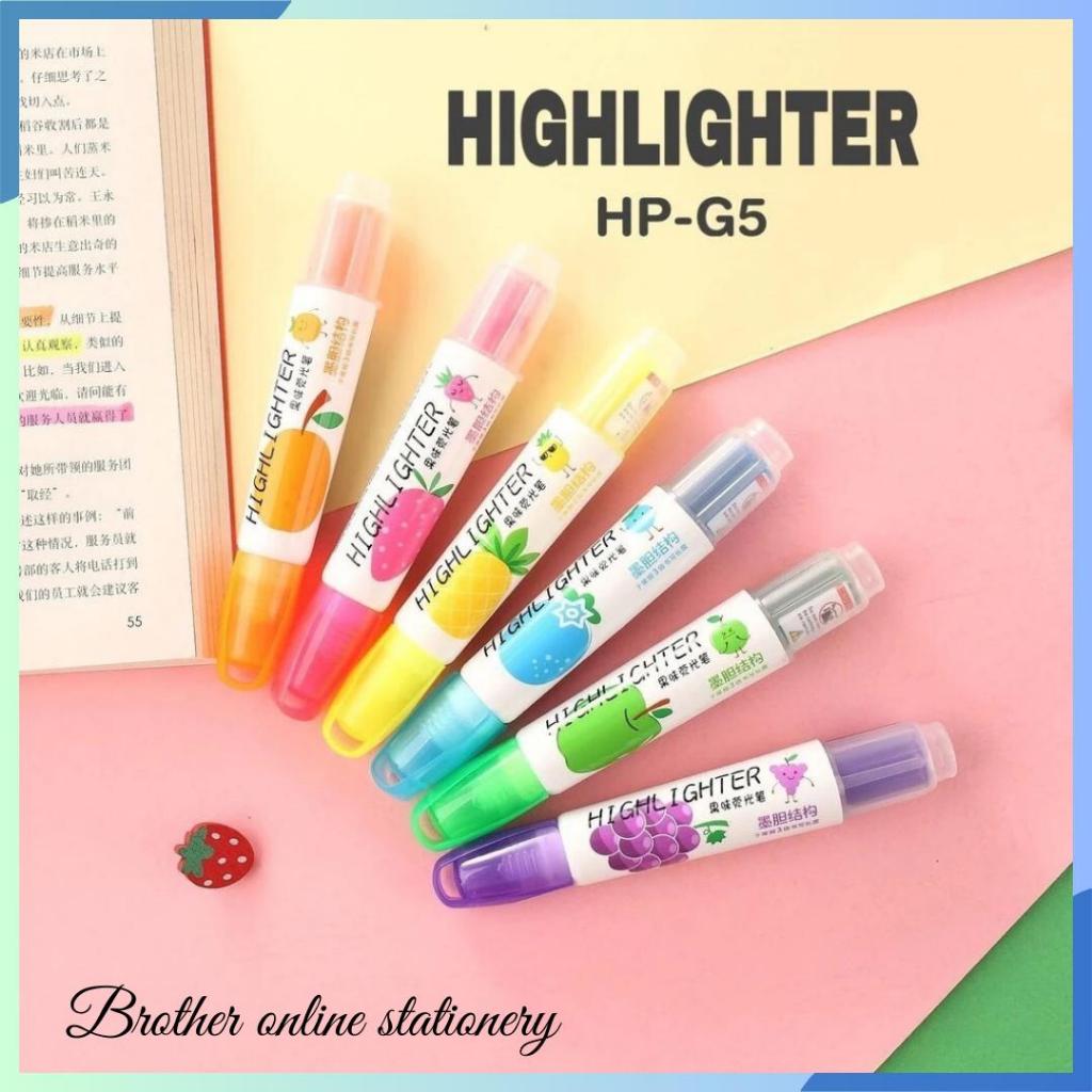 

BOS Highlighter Wangi Refillable / Penanda Tulisan / Highlighter Pen
