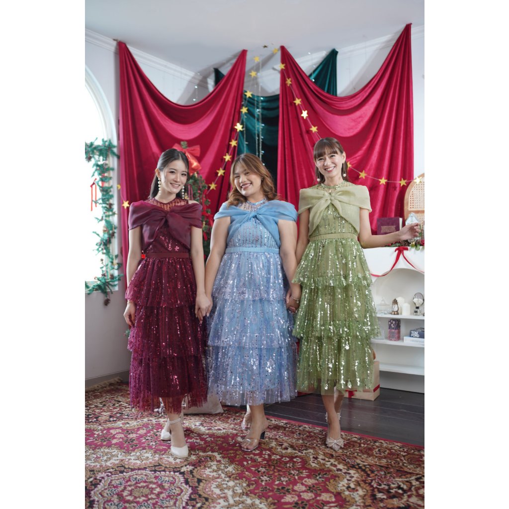 Holly Dress by MISSNOMI - Dress Pesta Elegant - Dress Natal I Dress Kondangan