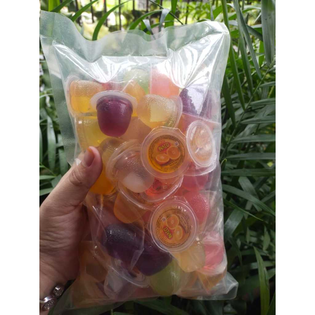 

Innaco jelly curah mix per kg/ agar jelly innaco curah / curahan innaco jelly 1 kg isi 68 pcs