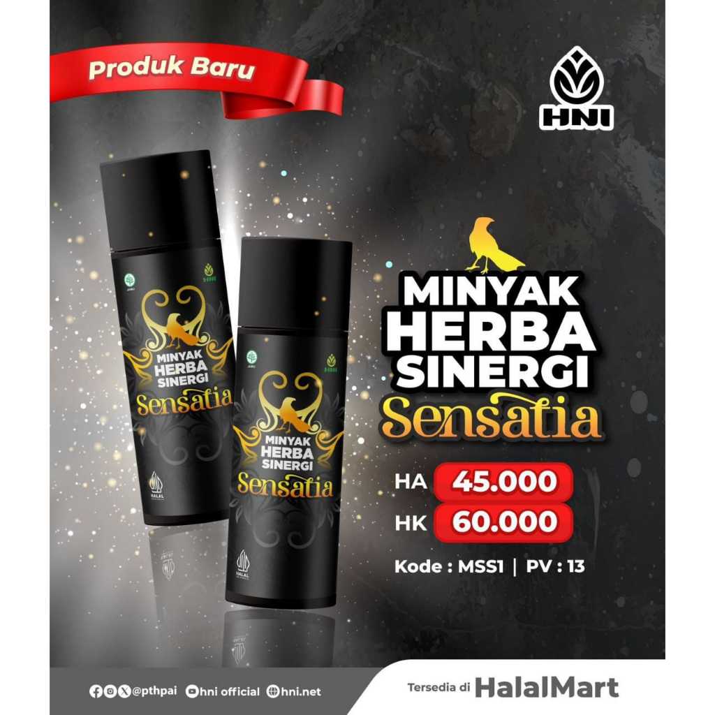 

Hni Hpai Minyak Herba Sinergi Sensatia Aromaterapi 100ml