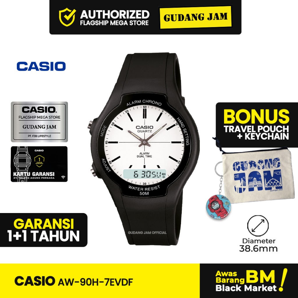 Jam Tangan Casio AW-90H-7EVDF AW-90H AW-90 AW90H AW 90H