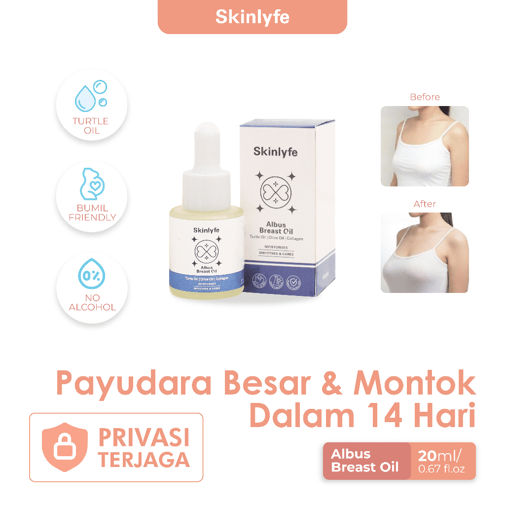 Skinlyfe - Pembesar Payu dara Pengencang Payudara Obat Pembesar Payudara Serum Payudara Albus Oil