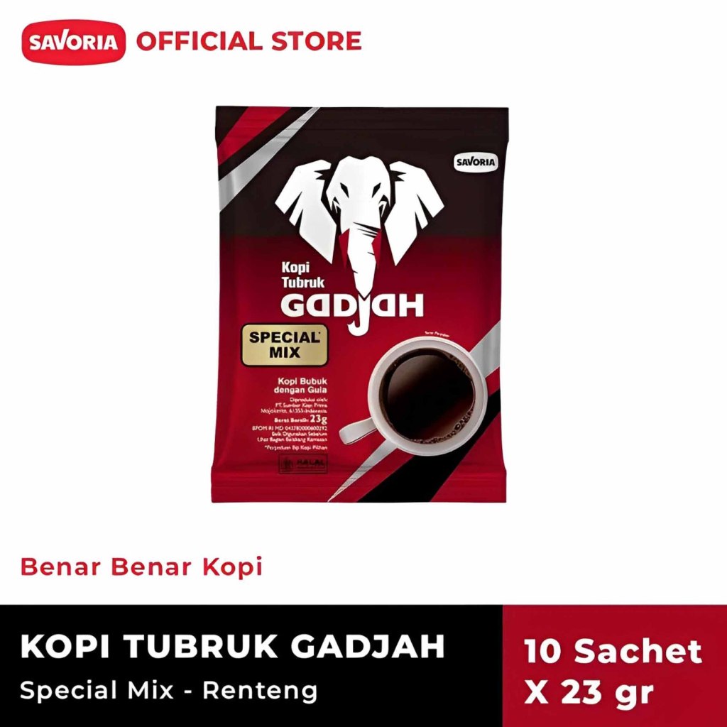 

Ygshop17 Kopi Gajah / Minuman Coffee Tubruk / Minuman Kopi Bubuk Spesial Mix / 23Gx10S