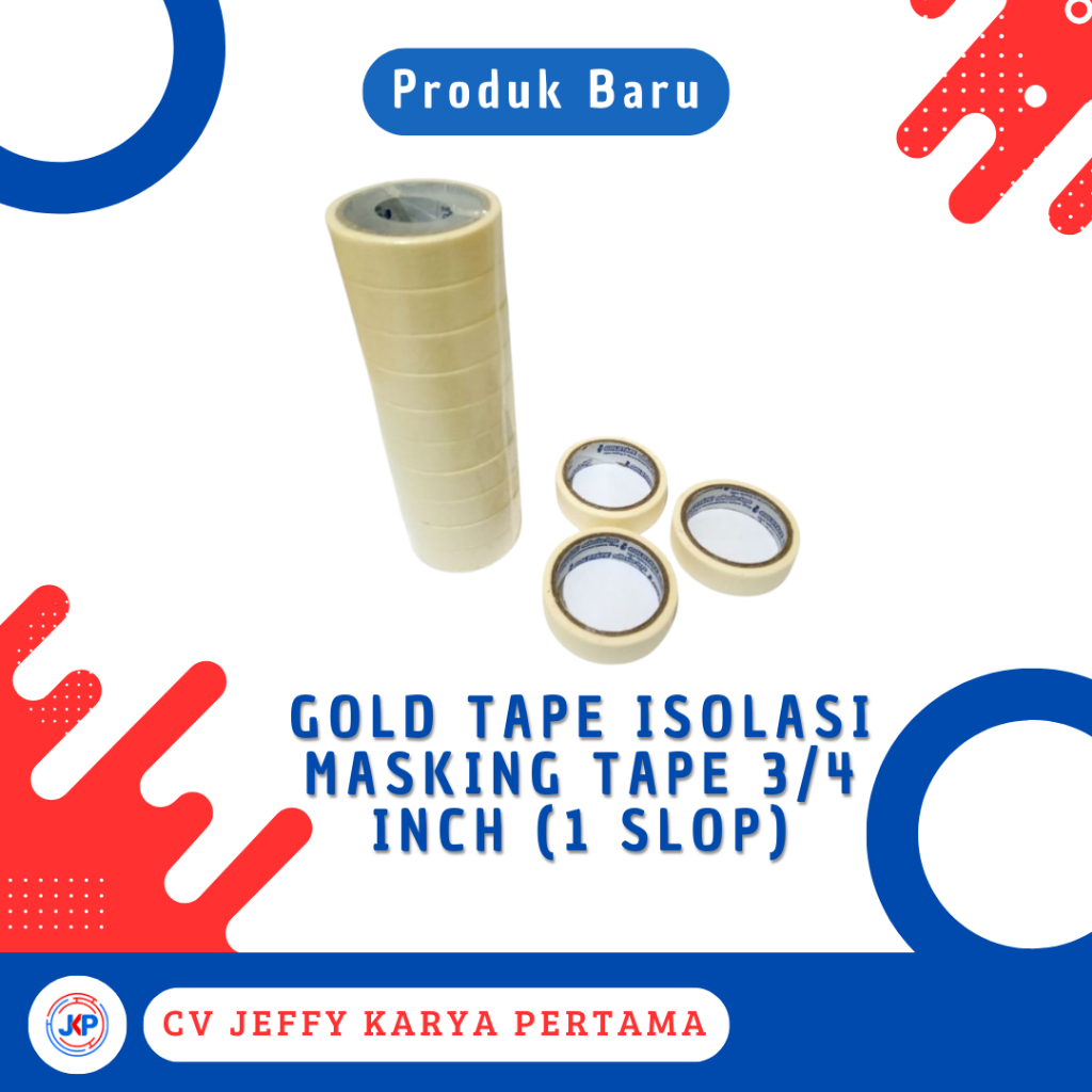 

Gold Tape Isolasi Masking Tape 3/4 Inch