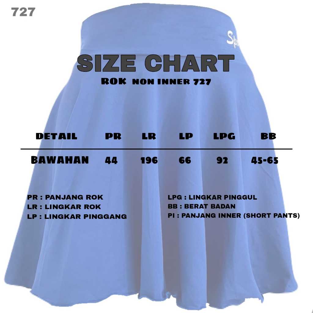 Rok Korean Style/Rok Line Dance/Rok Mini/Luaran Rok Non Ineer/Rok Olahraga Wanita/Rok Badminton