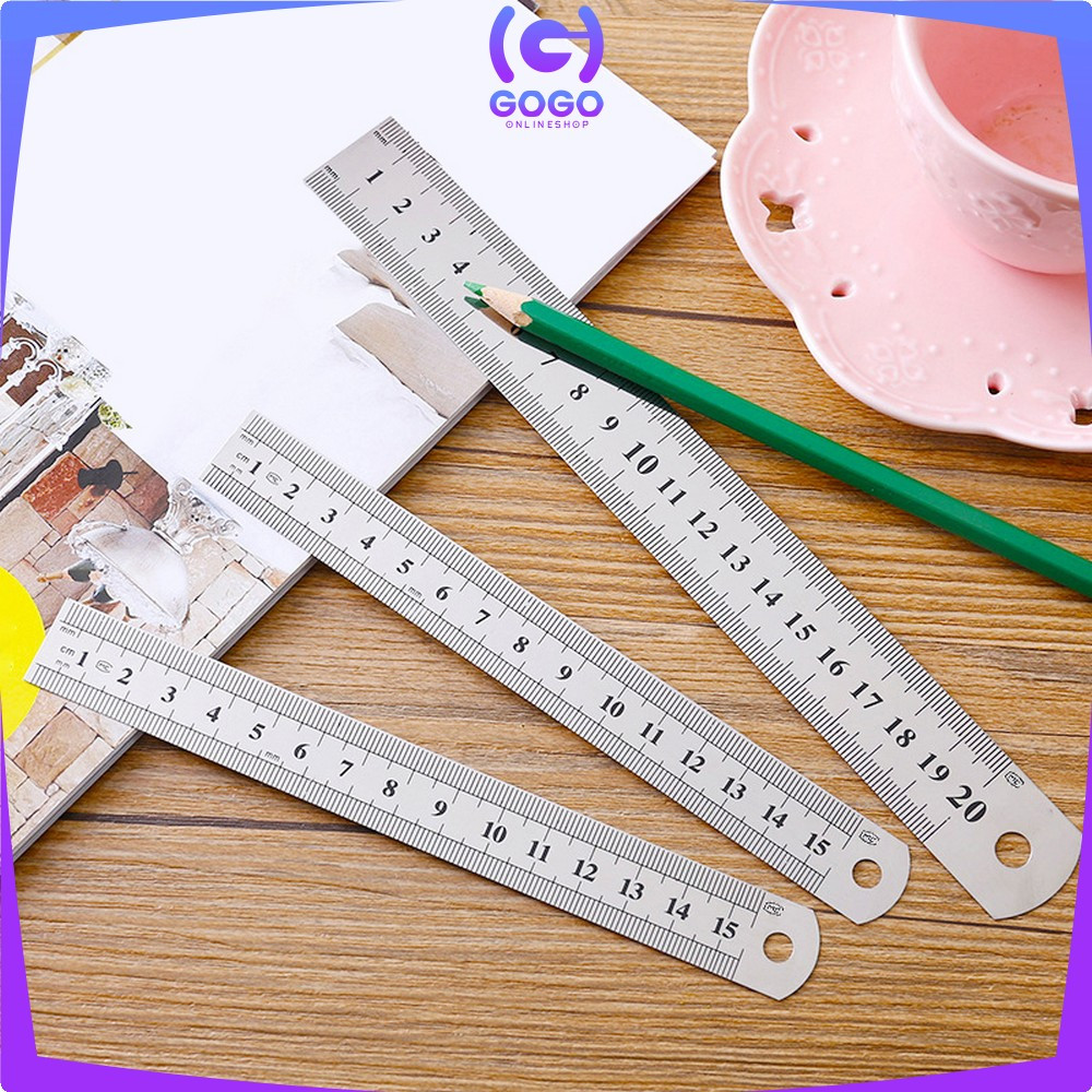 

GOGO-A107 Penggaris Besi 30CM Stainless Steel Ruler 50CM / Penggaris 15CM Serbaguna Perlengkapan Sekolah / Mistar Besi Alat Ukur Multifungsi