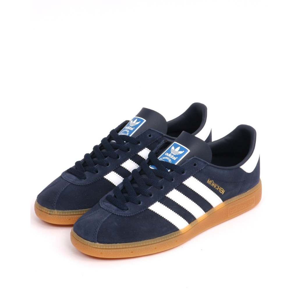 Adidas Munchen Trainers Navy White Gum