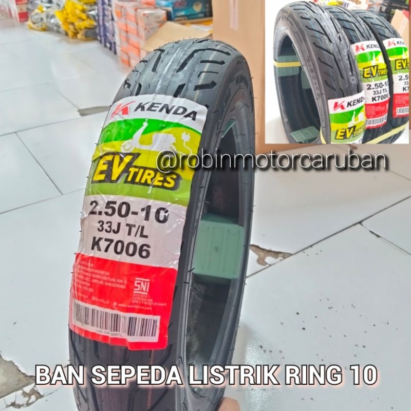 BAN SEPEDA LISTRIK KENDA 250/10 250X10 250 RING 10 TUBELESS