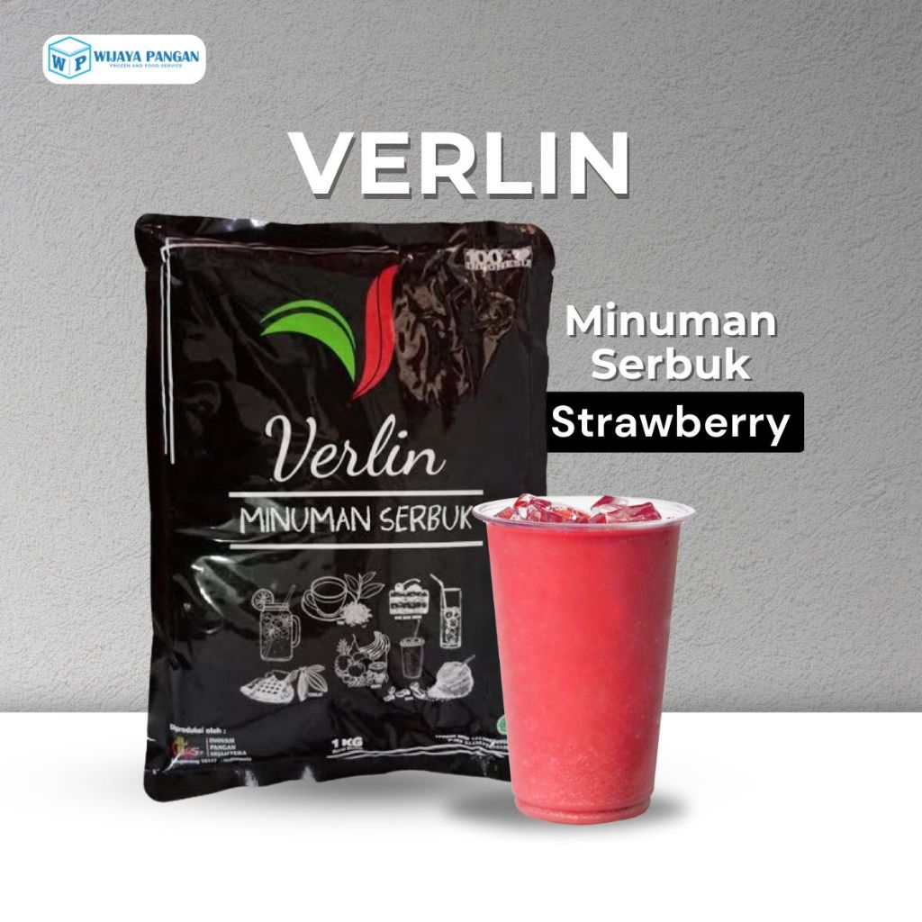 

VERLIN rasa STRAWBERRY MURAH powder drink minuman bubuk (1kg)