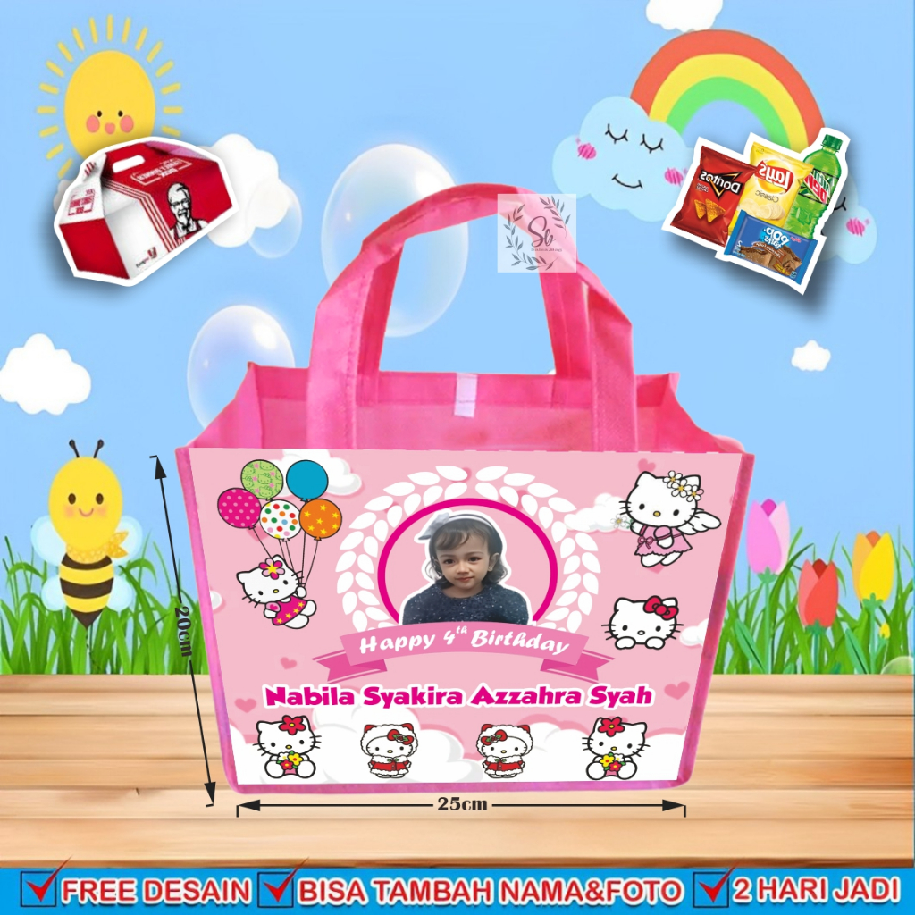

TAS ULANG TAHUN LANDSCAPE MUAT KFC / Tas Ulang Tahun Custom / Tas Ulang Tahun Promo / Tas Ultah Murah / Goodie Bag Custom / Goodie Bag Murah
