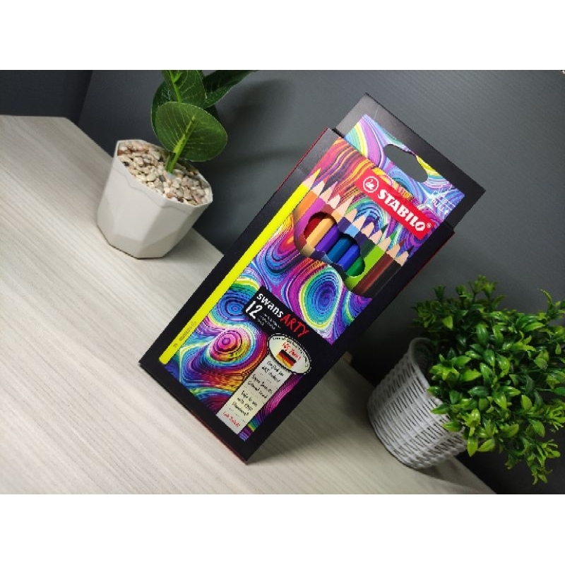 

Pensil warna stabilo swans ARTY isi 12