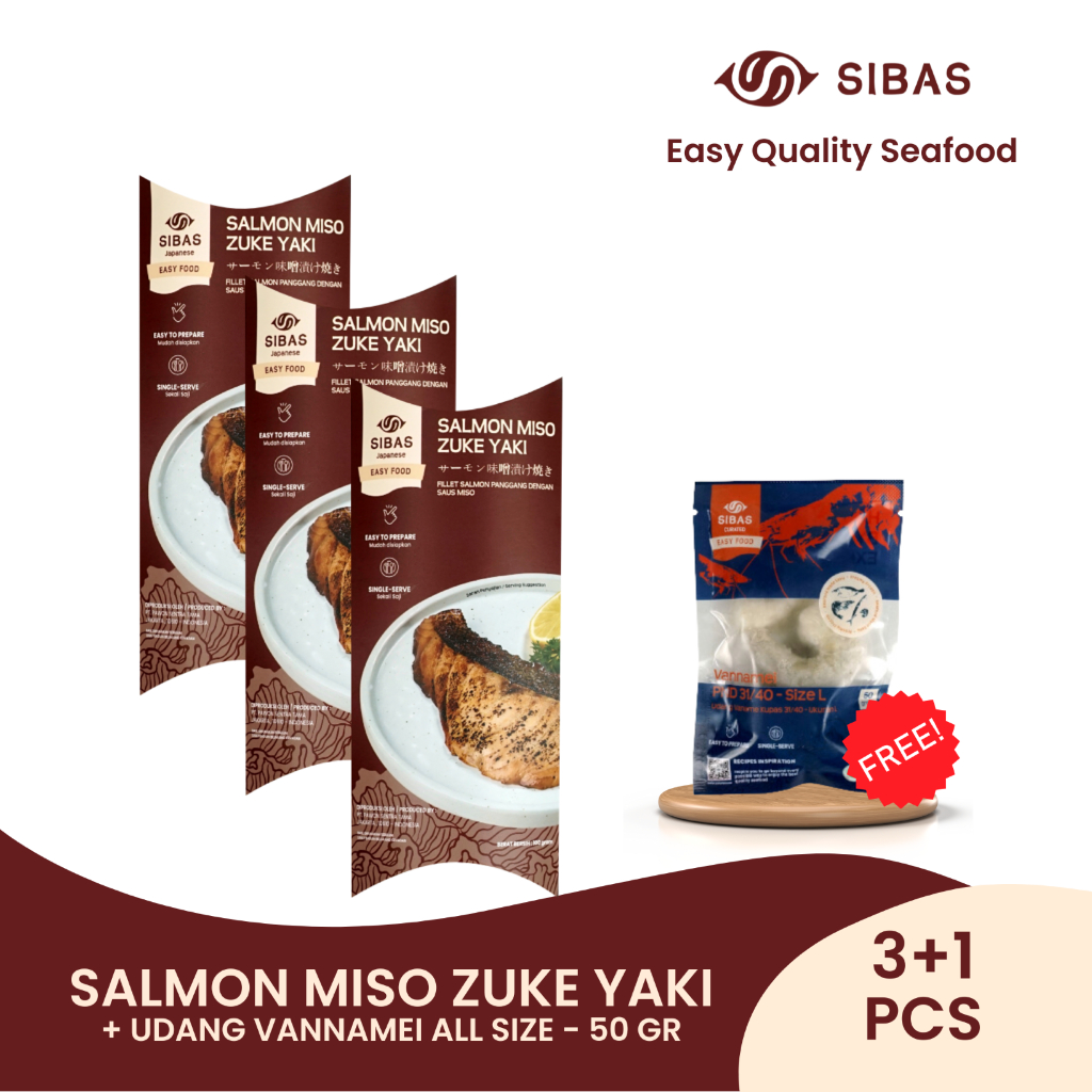 

Beli 3 SALMON MISO ZUKE YAKI SIBAS Gratis Udang Vannamei All Size - 50gr