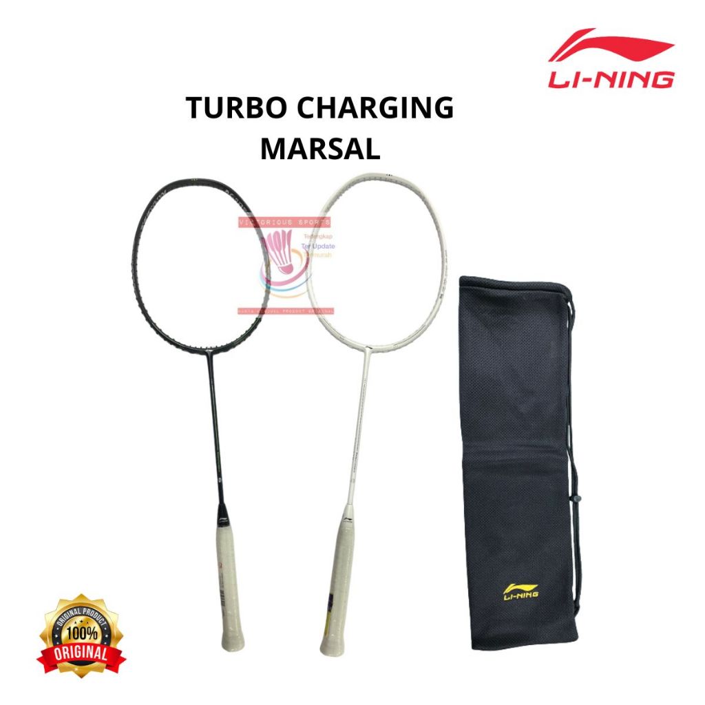 RAKET LINING BADMINTON BULUTANGKIS LINING TURBO CHARGING MARSHAL ORIGINAL