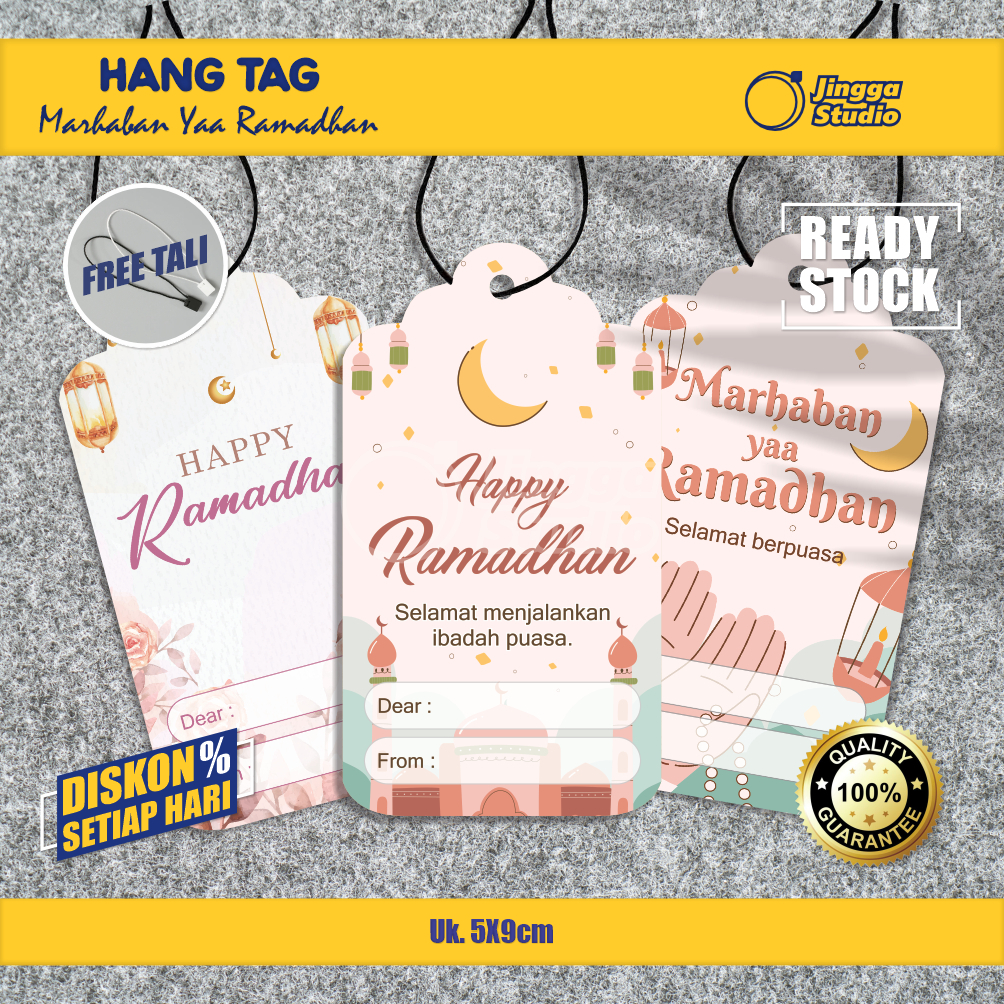 

Hang Tag Marhaban Yaa Ramadhan Isi 20 Free Tali