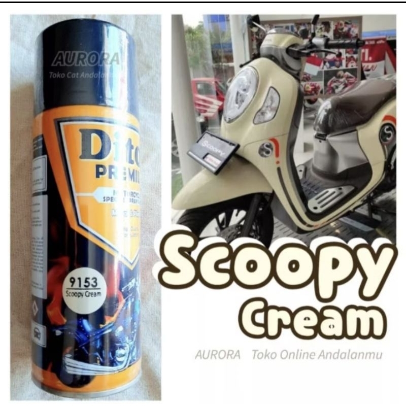 Cat Pilok Diton Premium 9153 Scoopy Cream 400ml Krem Putih Susu Yakult Coklat Muda