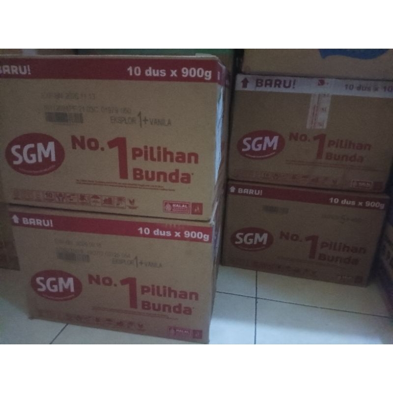 SUSU SGM 1+/3+ 900GRAM MADU VANILLA 1 KARTON (10)