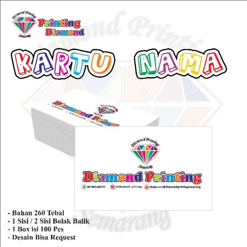 

KARTU NAMA // 100 PCS KARTU NAMA